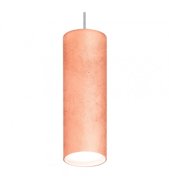 Lámpara colgante diseño Copper Tube 1 bombilla 23,5cm