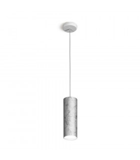 Suspension design Tube Argent 1 ampoule 23,5cm