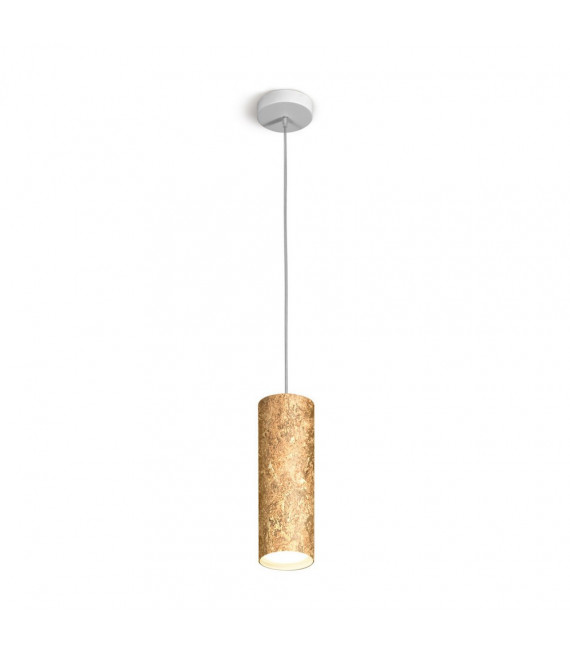 Lampada a sospensione di design Gold Tube 1 lampadina 23,5 cm