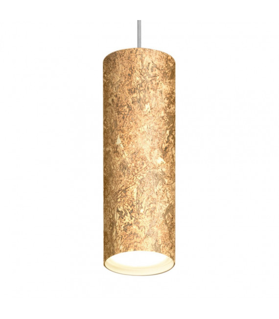 Lampada a sospensione di design Gold Tube 1 lampadina 23,5 cm