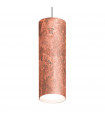 Suspension design Tube Cuivre 1 ampoule 23,5cm