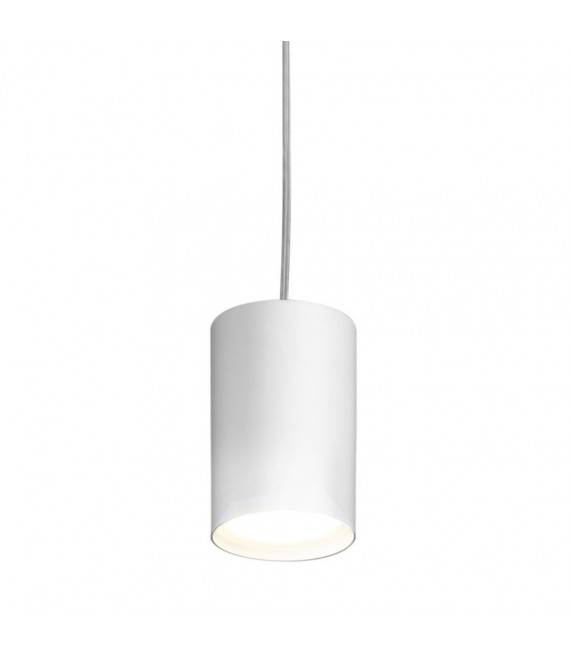 White Tube designer pendant lamp 1 bulb 1cm
