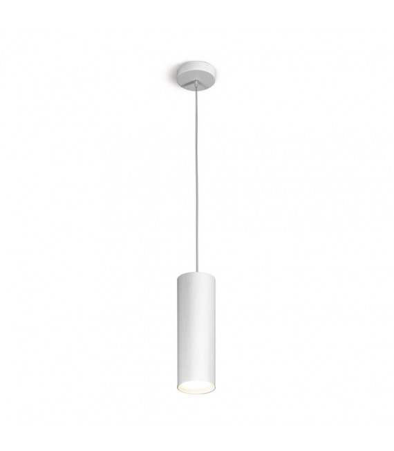Lampada a sospensione di design White Tube 1 lampadina 23,5 cm