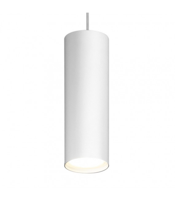 Lámpara colgante diseño White Tube 1 bombilla 23,5cm