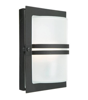 Lampada da parete moderna Basel Black 1 lampadina 31cm