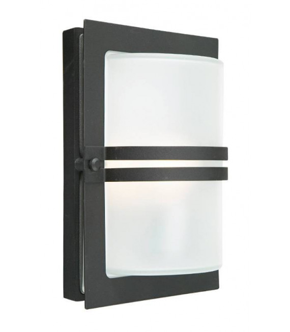 Moderne Wandleuchte Basel Schwarz 1 Glühbirne 31cm