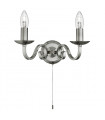 plafonnier ventilateur vintage 2 ampoules e27 max 60w brun patiné