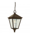Suspension Turin Aluminium moulé Noir 1 ampoule 33cm