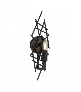 Aplique Taiko Acero Bronce Envejecido 1 bombilla 43cm