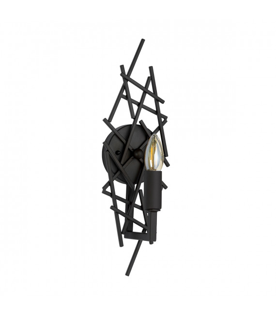 Taiko Wandleuchte Altbronze Stahl 1 Glühbirne 43cm