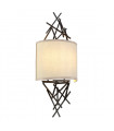 Applique murale Taiko Lin,acier Bronze vieilli 2 ampoules 60,2cm