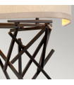 Applique murale Taiko Lin,acier Bronze vieilli 2 ampoules 60,2cm