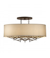Suspension Taiko Lin,acier Bronze vieilli 5 ampoules 40,6cm