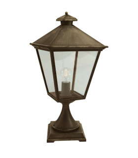 Lanterne de jardin Turin Aluminium moulé Noir 1 ampoule 64cm