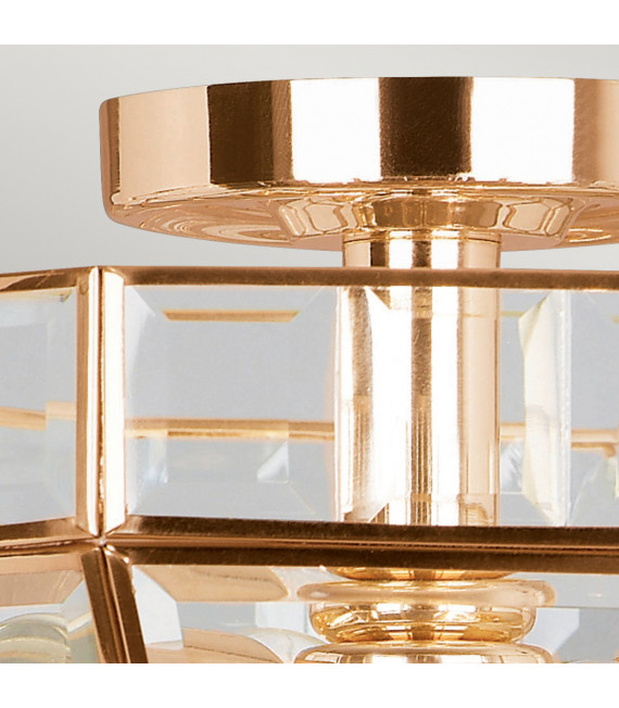 Ceiling light Old Rose gold 2 bulbs 23cm