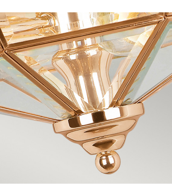 Plafón Old Rose gold 2 bombillas 23cm