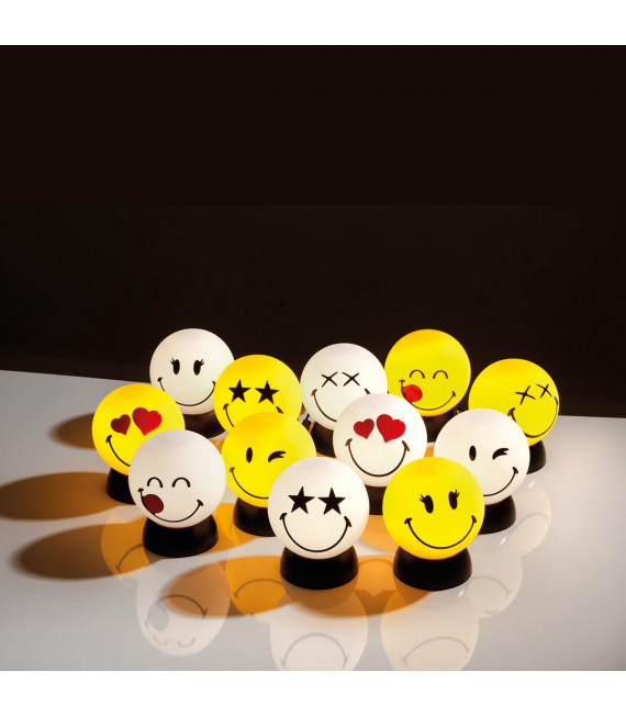 Lámpara de mesa SMILEY Plástico Blanco