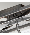 Ceiling light Louvre Steel, bronze glass 4 bulbs 31.4cm