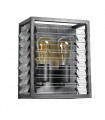Applique murale Louvre Acier,verre Bronze 2 ampoules 28,8cm