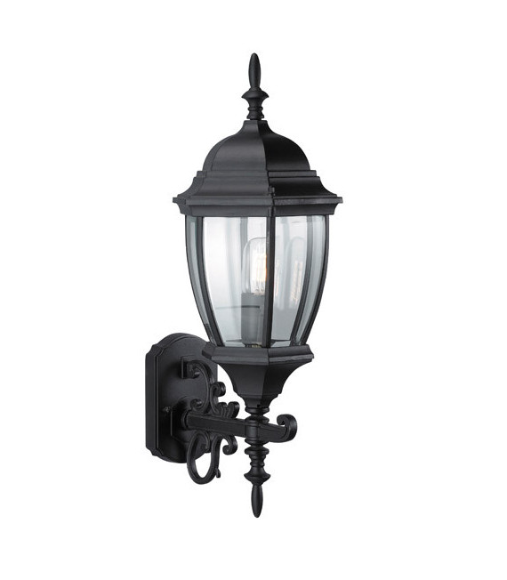Lotta Black Metal garden lantern 1 bulb 62cm