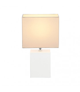 Table lamp Bara white 1 bulb 28.5cm