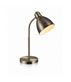 Tischlampe Nitta Antik Metall 1 Glühbirne 43cm
