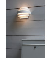 Etage garden wall light White aluminum 2 bulbs 15cm