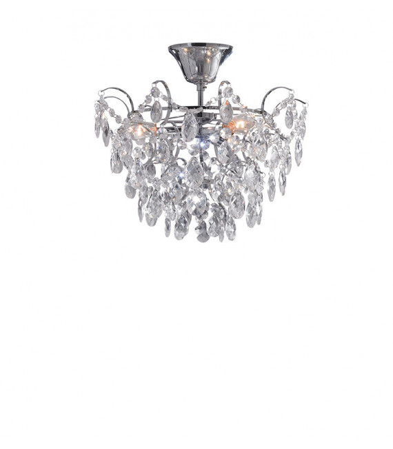 Deckenleuchte Design Sofiero Metall Chrom 3 flammig 30cm
