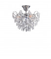 Ceiling light Design Sofiero Metal Chrome 3 bulbs 30cm
