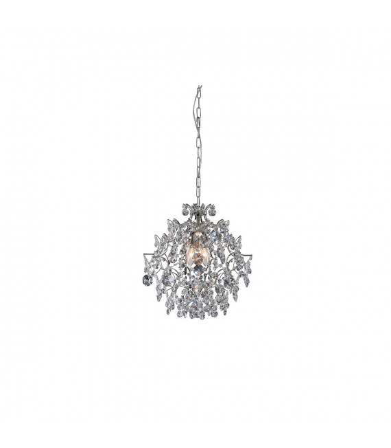 Suspension Sofiero Métal Chrome 3 ampoules 38,5cm