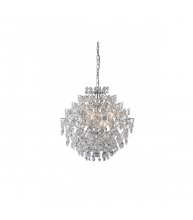 Sofiero Chrome Metal pendant light 6 bulbs 48.5cm