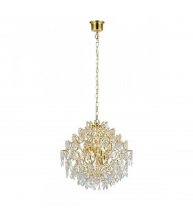 Sofiero Ciondolo in metallo ottone 6 lampadine 38cm