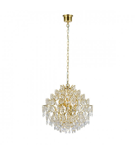 Sofiero Latón Metal Colgante 6 bombillas 38cm
