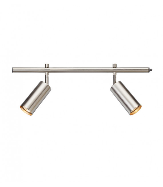 Foco Expand Metal Acero 2 bombillas 20,5cm