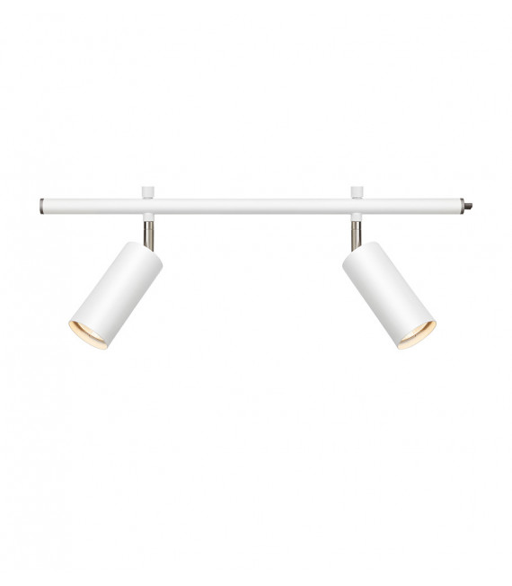 Faretto Expand Metallo bianco 2 lampadine 20,5cm