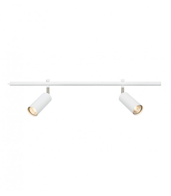 Spot Expand Métal blanc 2 ampoules 20,5cm