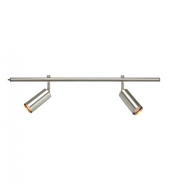 Faretto Expand Metallo Acciaio 2 lampadine 20cm