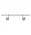 Spot Expand Métal Acier 2 ampoules 15,5cm