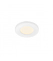 Recessed spotlight Combine White aluminum 1 bulb 0.8cm