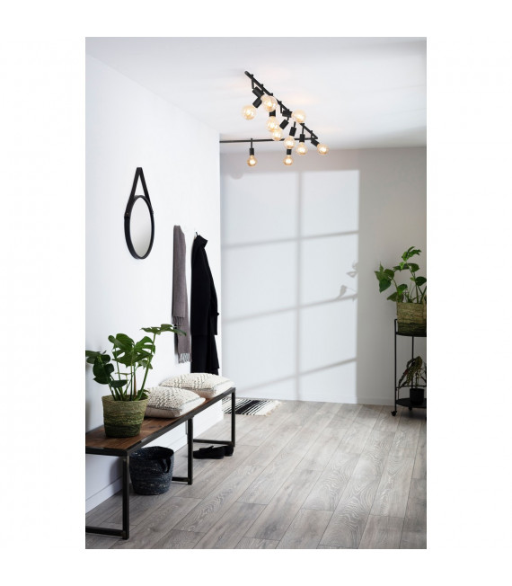 Foco Expand Metal Negro 2 bombillas 15,5cm