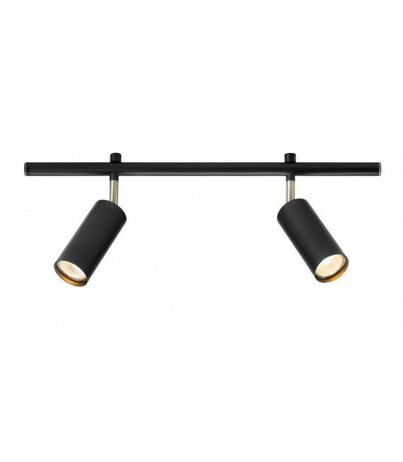 Foco Expand Metal Negro 2 bombillas 17cm