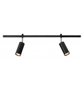 Faretto Expand Metal Black 2 lampadine 20cm