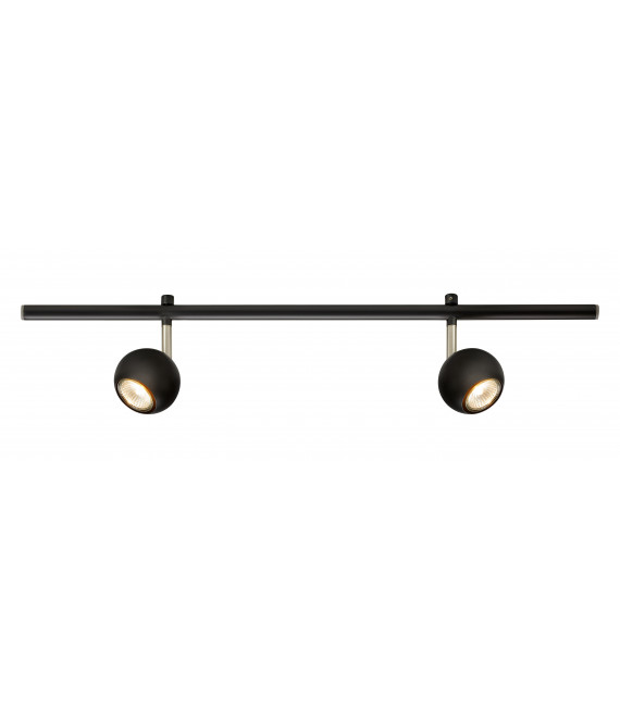 Foco Expand Metal Negro 2 bombillas 17cm