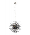 Suspension Soleil Métal Noir 9 ampoules 190cm