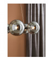 Suspension Circle Métal Noir 6 ampoules 15cm