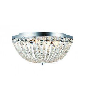 Plafoniera design Madeleine Metallo Cromo 4 lampadine 25cm
