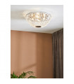 Design ceiling lamp Madeleine Metal Chrome 4 bulbs 25cm