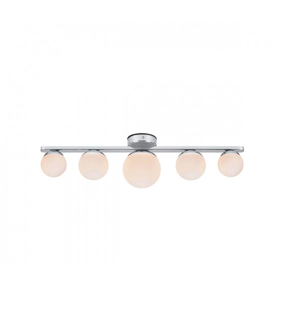 Ceiling light Puro Metal Chrome 5 bulbs 16cm