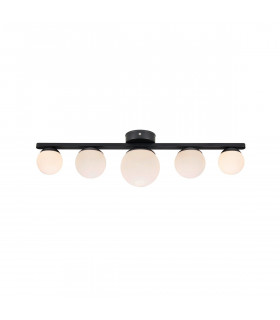 Ceiling light Puro Black Metal 5 bulbs 16cm