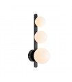 Wall light Puro Black Metal 3 bulbs 17cm